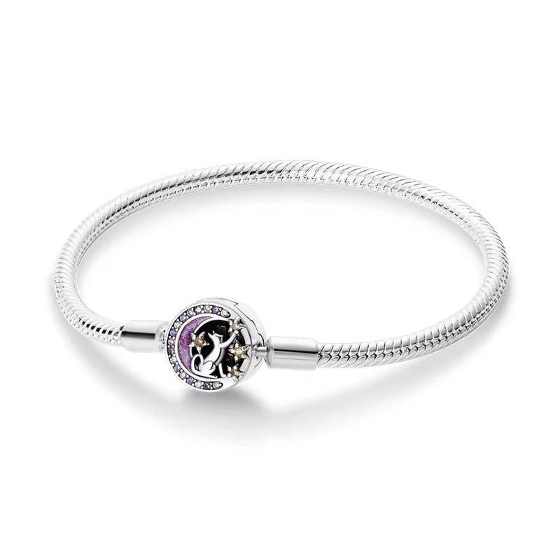 Serafinn Moon Cat Silver Silver Bracelet