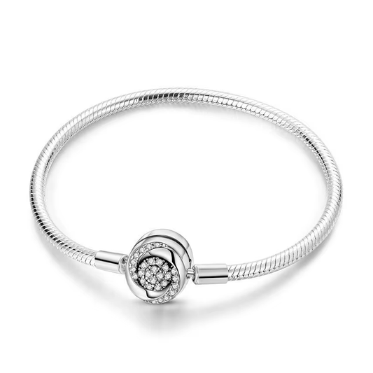 Serafinn Rose of Diamonds Silver Bracelet