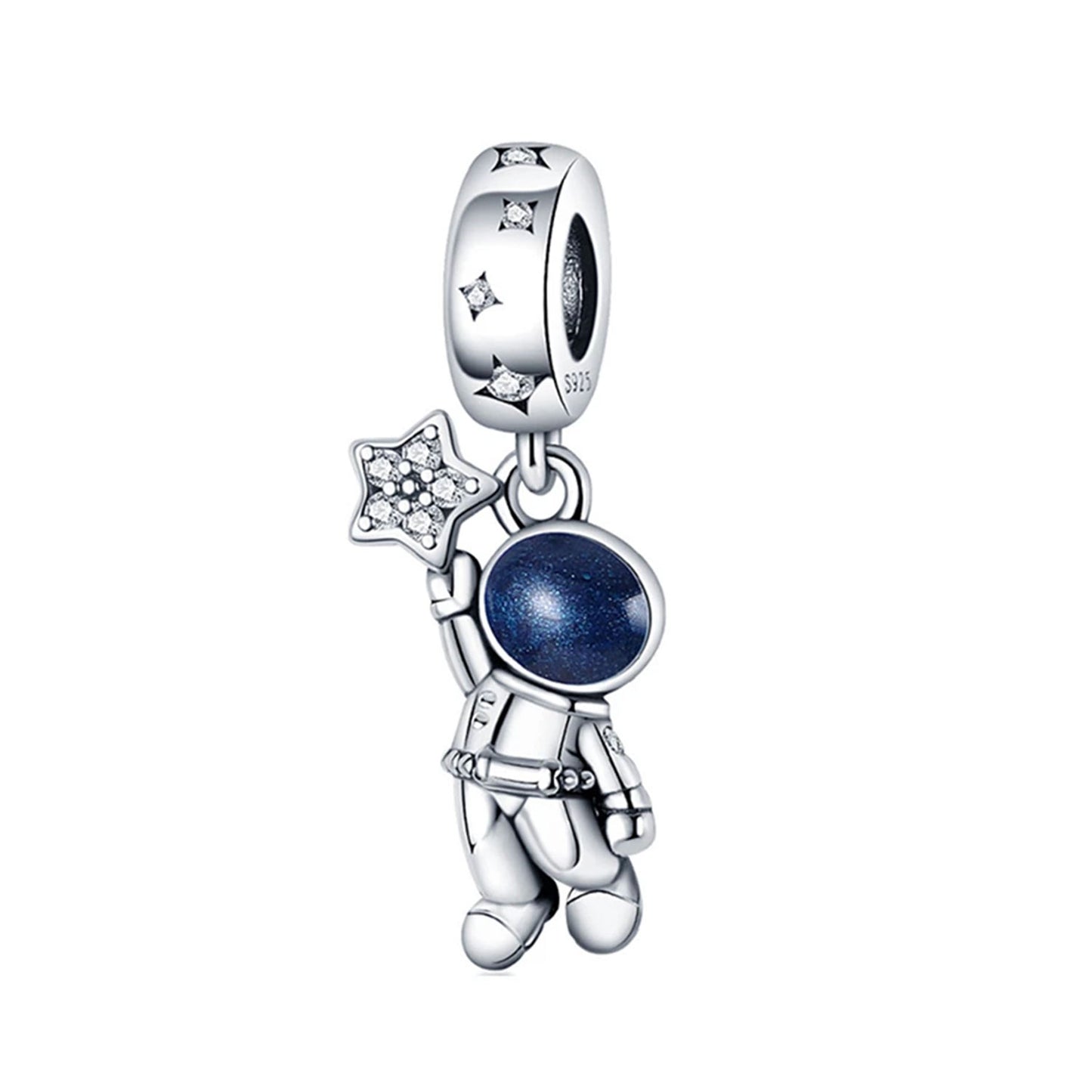 Serafinn Astronaut Silver Charm