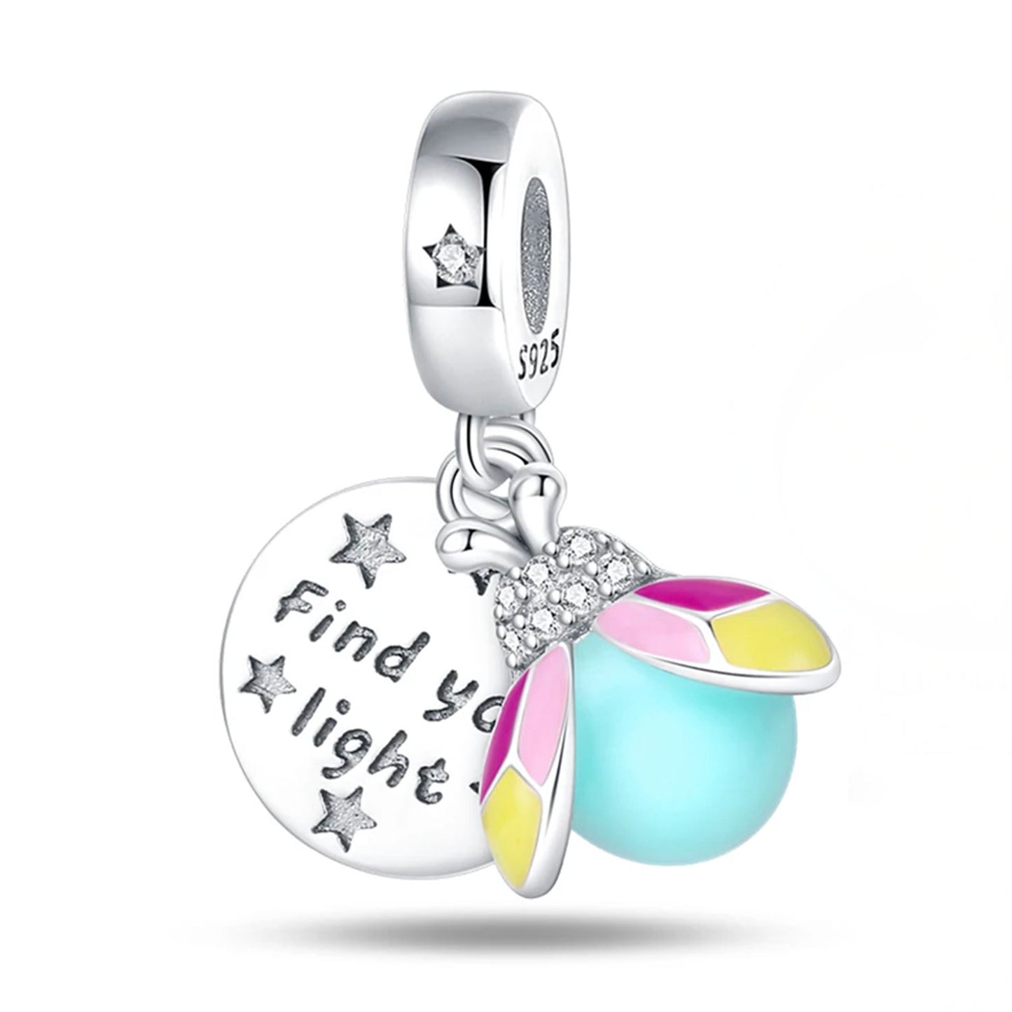 Serafinn Find Your Light Silver Charm