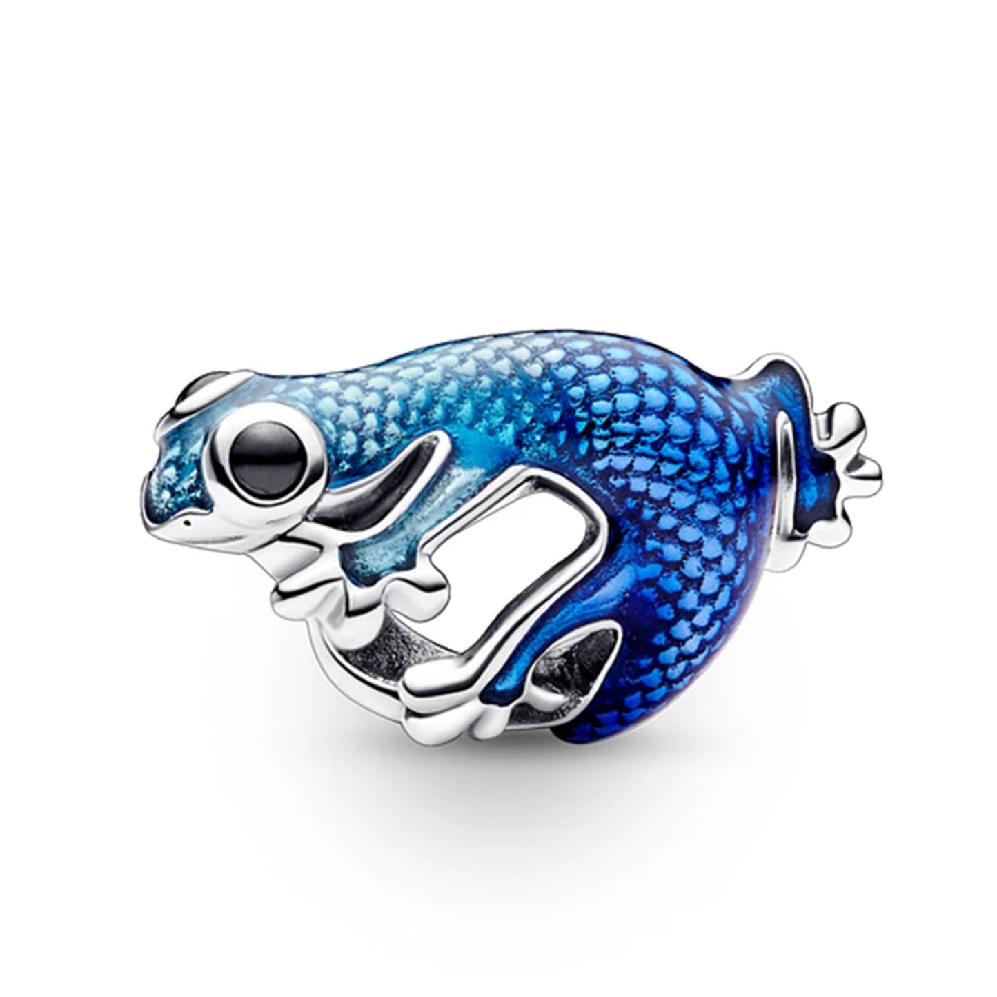 Serafinn Cute Blue Frog Silver Charm