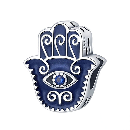 Serafinn Hand of Hamsa Silver Charm