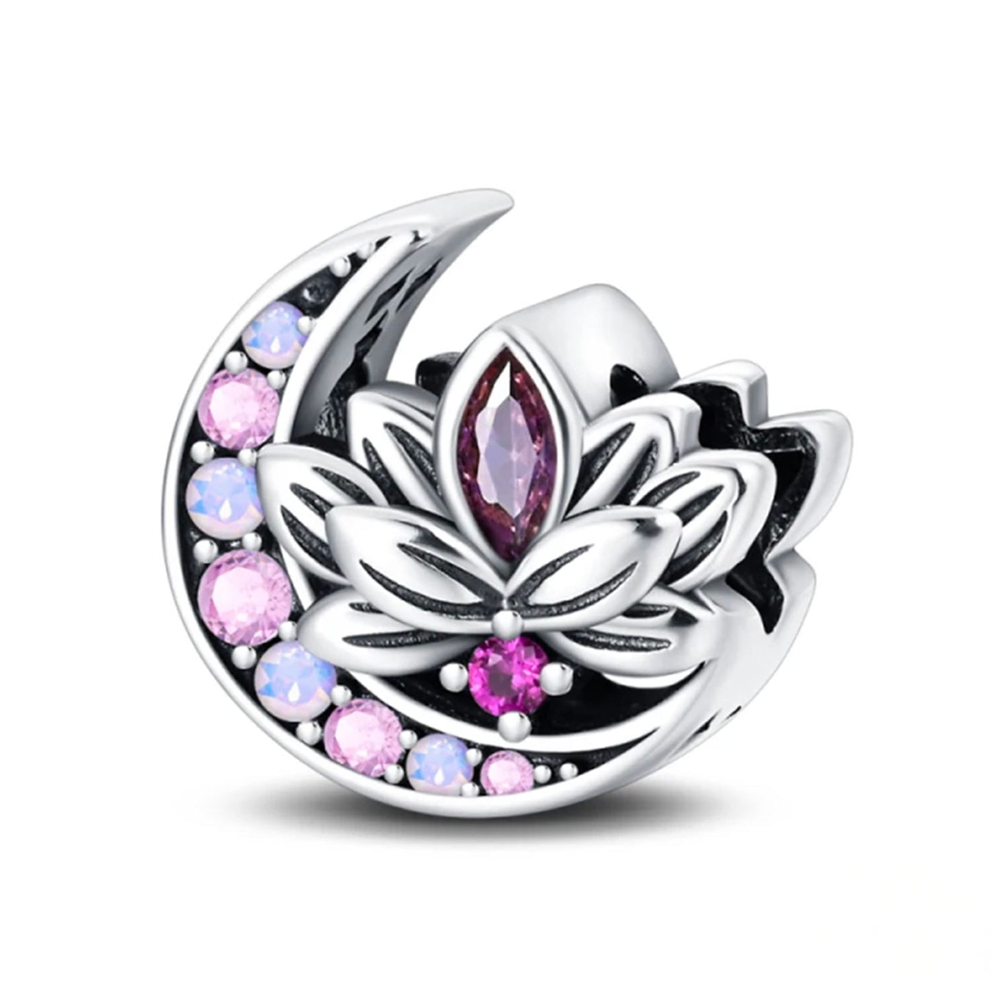 Serafinn Purple Lotus Silver Charm