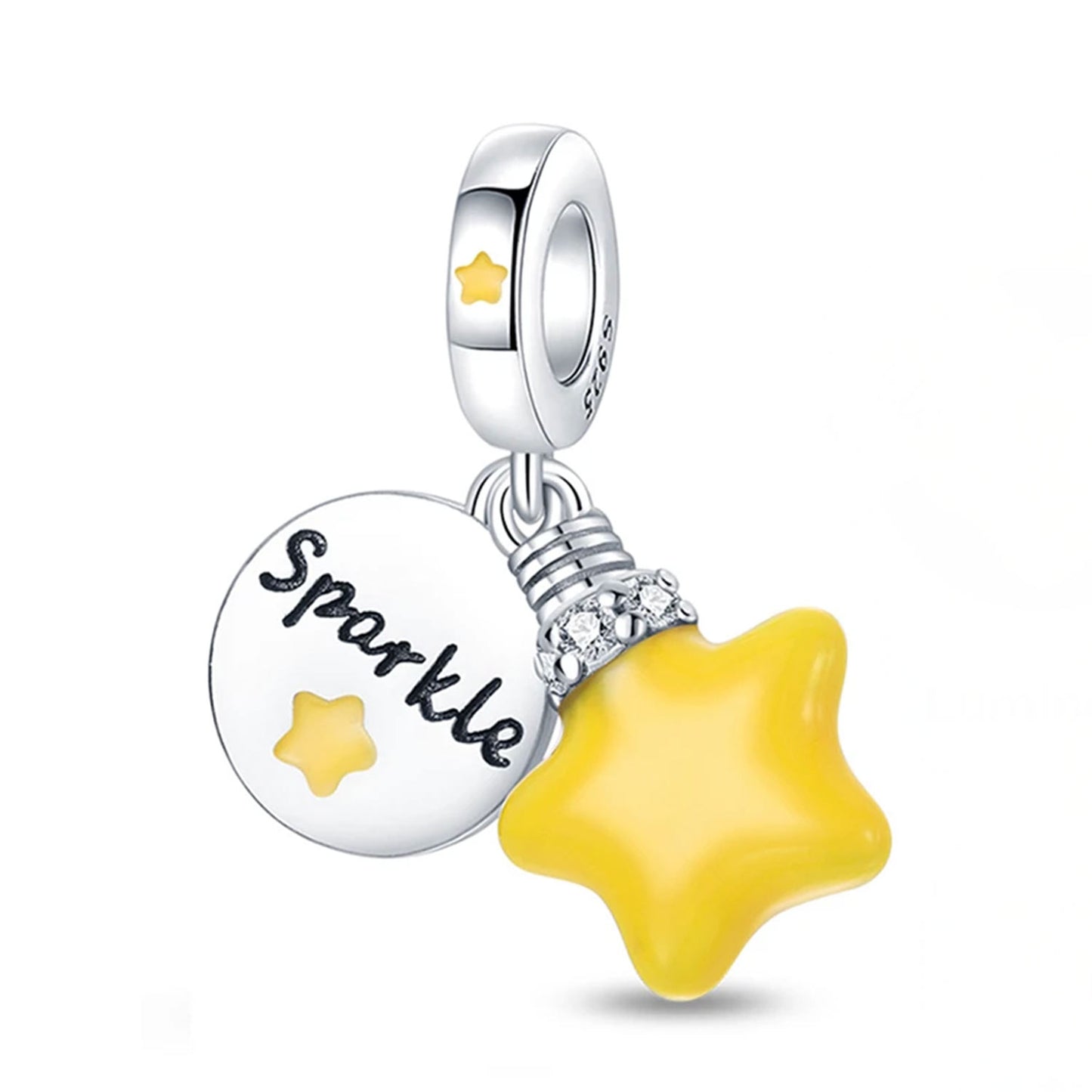 Serafinn Luminous Sparkle Silver Charm