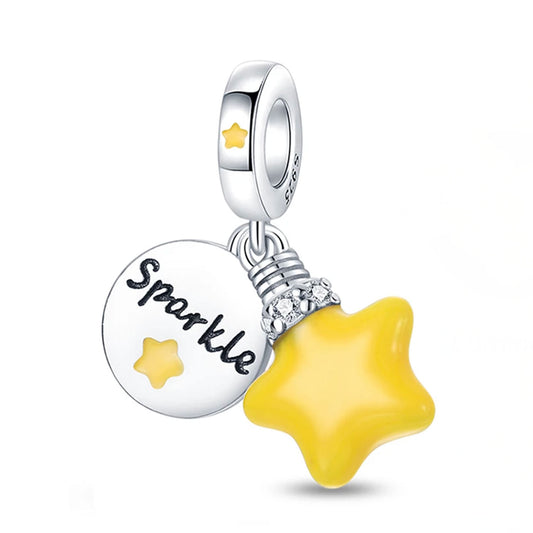 Serafinn Luminous Sparkle Silver Charm